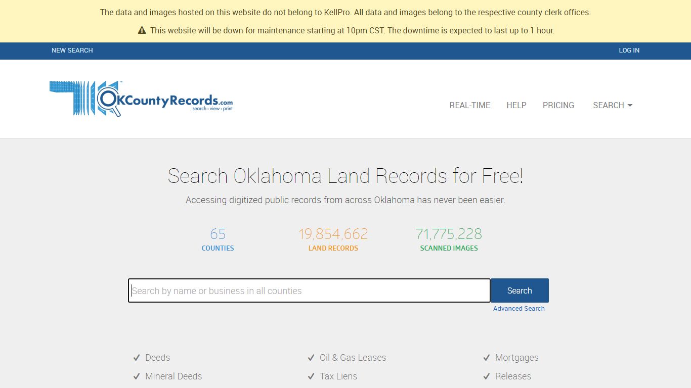 Search results in Bryan County - okcountyrecords.com